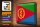 Blechschild Flagge Eritrea 40x30cm Retro Flag of Eritrea