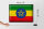 Blechschild Flagge Äthiopien 40x30cm Retro Flag Ethiopia