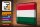 Blechschild Flagge Ungarn 40x30cm Retro Flag of Hungary