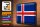 Blechschild Flagge Island 40x30cm Retro Flag of Iceland