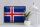 Blechschild Flagge Island 40x30cm Retro Flag of Iceland