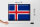 Blechschild Flagge Island 40x30cm Retro Flag of Iceland