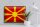 Blechschild Flagge Mazedonien 40x30cm Retro Flag Macedonia