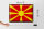 Blechschild Flagge Mazedonien 40x30cm Retro Flag Macedonia