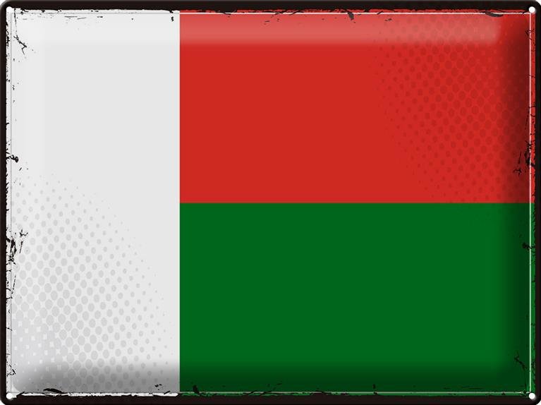 Madagaskar Vlaggenslinger – 40 Vlaggen, 11,4 Meter Feestdecoratie