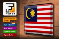 Blechschild Flagge Malaysia 40x30cm Retro Flag of Malaysia