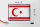 Blechschild Flagge Nordzypern 40x30cm Retro Flag