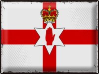 Blechschild Flagge Nordirland 40x30cm Retro Flag