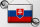 Blechschild Flagge Slowakei 40x30cm Retro Flag of Slovakia