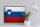 Blechschild Flagge Slowenien 40x30cm Retro Flag Slovenia