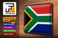 Blechschild Flagge Südafrika 40x30cm Retro South Africa