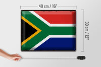Blechschild Flagge Südafrika 40x30cm Retro South Africa