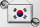 Blechschild Flagge Südkorea 40x30cm Retro Flag South Korea