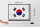 Blechschild Flagge Südkorea 40x30cm Retro Flag South Korea