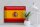 Blechschild Flagge Spanien 40x30cm Retro Flag of Spain