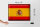 Blechschild Flagge Spanien 40x30cm Retro Flag of Spain
