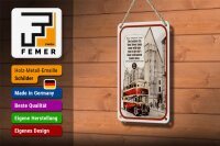 Blechschild Spruch 12x18cm London City Tour 1931-1962