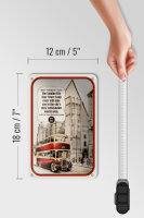 Blechschild Spruch 12x18cm London City Tour 1931-1962