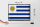 Blechschild Flagge Uruguay 40x30cm Retro Flag of Uruguay