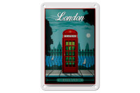 Blechschild London 12x18cm red Telephone England Telefon