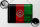 Blechschild Flagge Afghanistans 40x30cm Afghanistan Rost