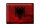 Blechschild Flagge Albanien 40x30cm Flag Albania Rost