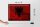 Blechschild Flagge Albanien 40x30cm Flag Albania Rost