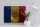 Blechschild Flagge Andorra 40x30cm Flag of Andora Rost