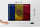 Blechschild Flagge Andorra 40x30cm Flag of Andora Rost