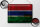 Blechschild Flagge Gambia 40x30cm Flag of the Gambia Rost