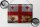 Blechschild Flagge Georgien 40x30cm Flag of Georgia Rost
