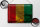 Blechschild Flagge Guinea 40x30cm Flag of Guinea Rost