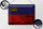 Blechschild Flagge Liechtenstein 40x30cm Flag Rost