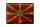 Blechschild Flagge Mazedonien 40x30cm Flag Macedonia Rost