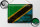 Blechschild Flagge Tansania 40x30cm Flag of Tanzania Rost