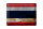 Blechschild Flagge Thailand 40x30cm Flag of Thailand Rost