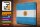 Blechschild Flagge Argentinien 40x30cm Argentina Vintage