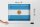 Blechschild Flagge Argentinien 40x30cm Argentina Vintage