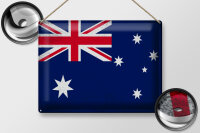 Blechschild Flagge Australien 40x30cm Australia Vintage