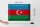 Blechschild Flagge Aserbaidschan 40x30cm Azerbaijan Vintage