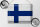 Blechschild Flagge Finnland 40x30cm Flag of Finland Vintage