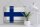 Blechschild Flagge Finnland 40x30cm Flag of Finland Vintage