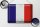 Blechschild Flagge Frankreich 40x30cm Flag France Vintage
