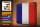 Blechschild Flagge Frankreich 40x30cm Flag France Vintage