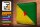 Blechschild Flagge Französisch-Guayana 40x30cm Flag Vintage