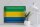 Blechschild Flagge Gabun 40x30cm Flag of Gabon Vintage