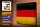 Blechschild Flagge Deutschland 40x30cm Flag Germany Vintage