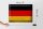 Blechschild Flagge Deutschland 40x30cm Flag Germany Vintage