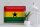 Blechschild Flagge Ghana 40x30cm Flag of Ghana Vintage
