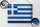 Blechschild Flagge Griechenland 40x30cm Flag Greece Vintage